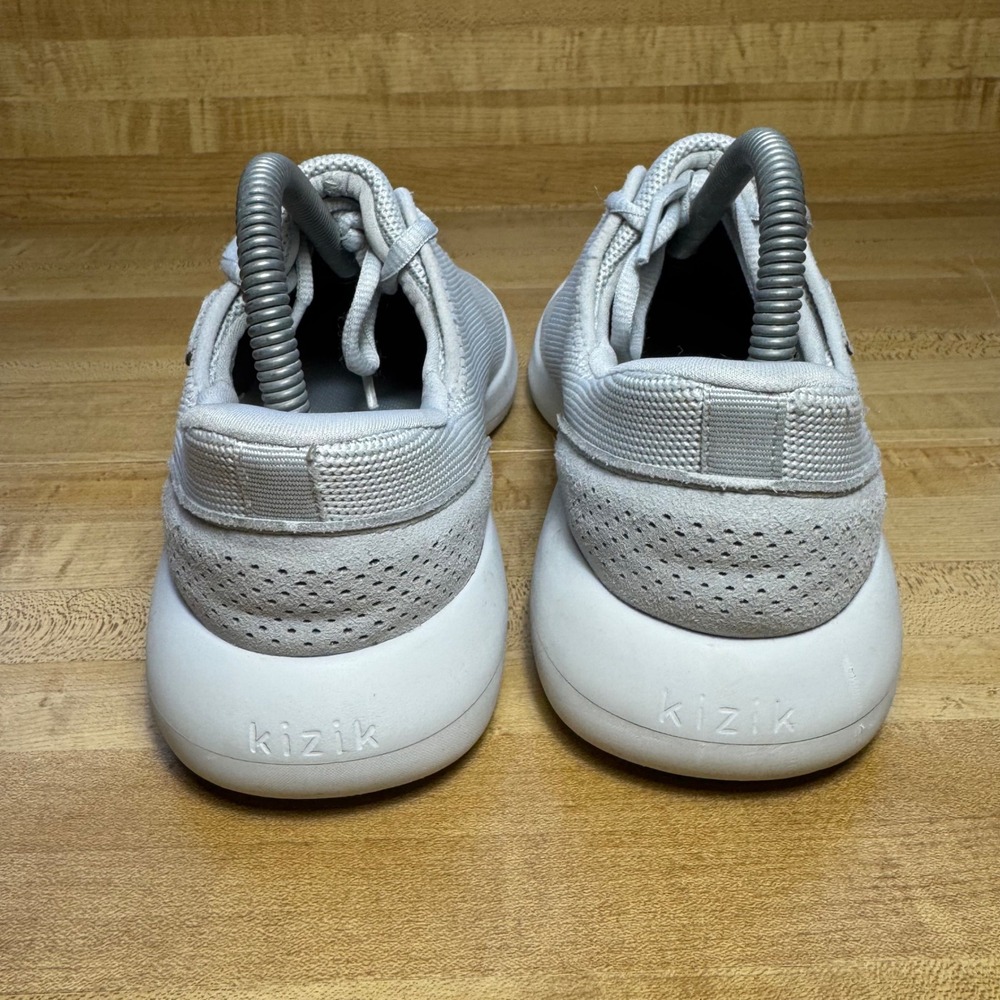 Kizik Madrid Eco Light Grey Hands Free Slip On Sneakers Womens 8.5 Mens 7 - Picture 4 of 7